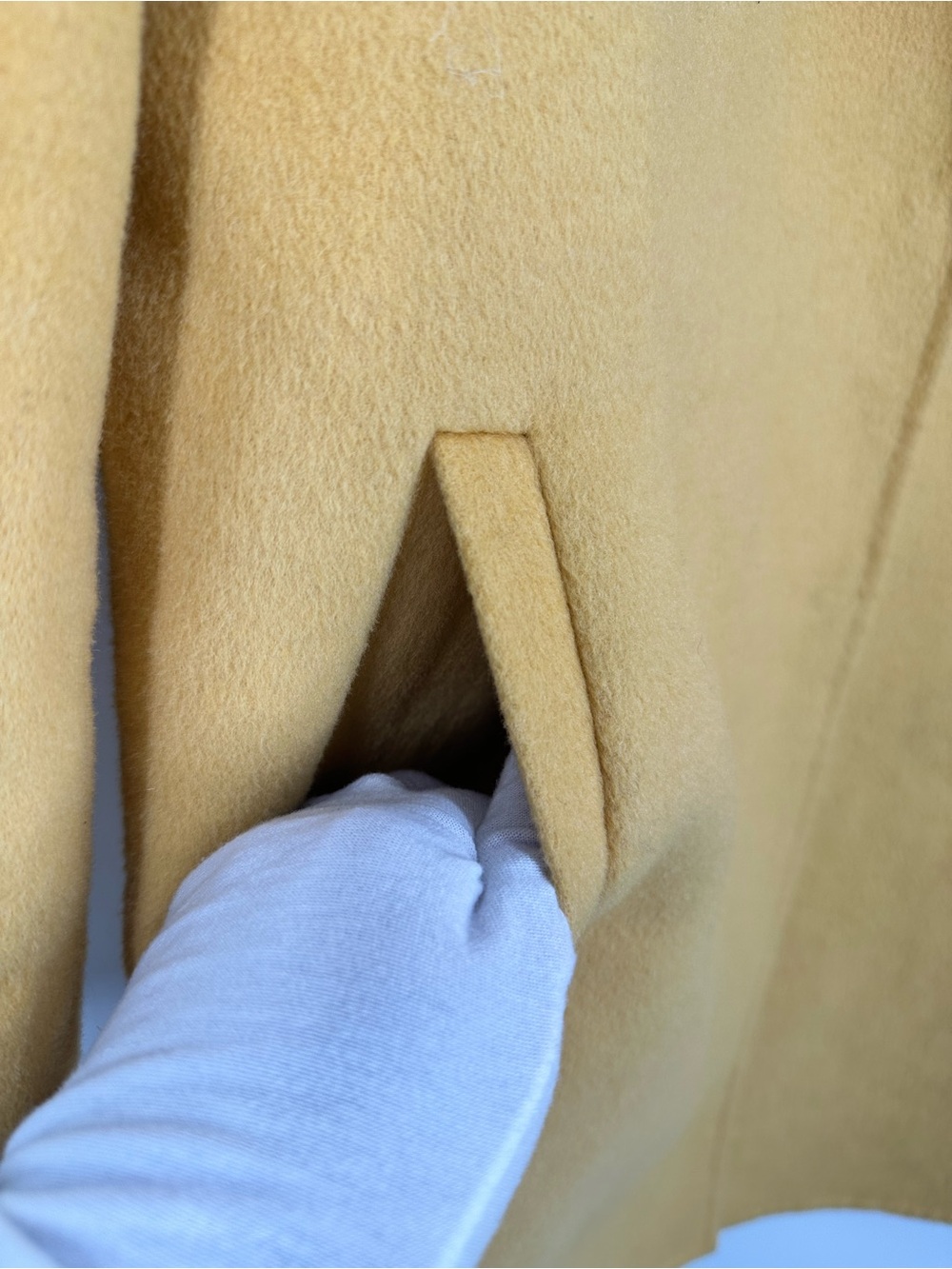 Belle & Bloom Wool Blend Peacock Oversized Mustard Yellow Coat Jacket - Picture 6 of 16
